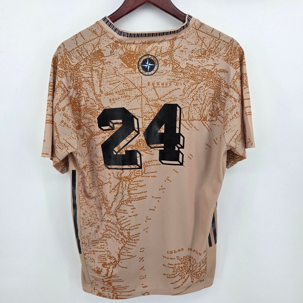 Adidas Argentina World Cup Soccer Away Jersey Special Gold Mens Medium #24 - Picture 9 of 16